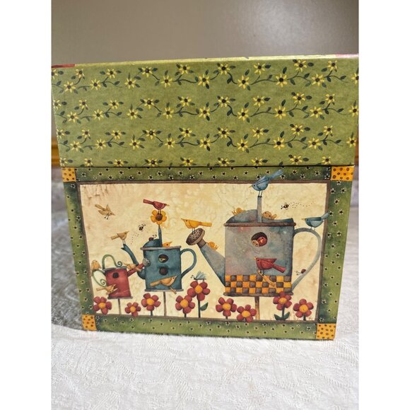 Bob’s Boxes “Birds of a Feather” Garden-Themed Wooden Storage Box With Lid - Picture 3 of 16